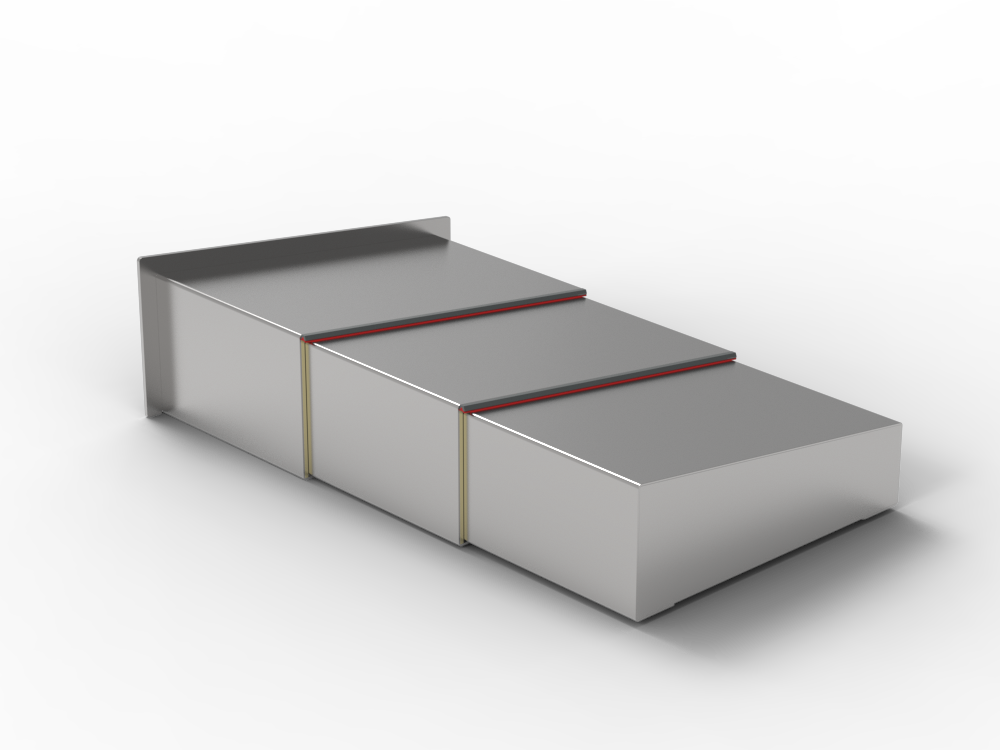 slant telescopic steel way cover